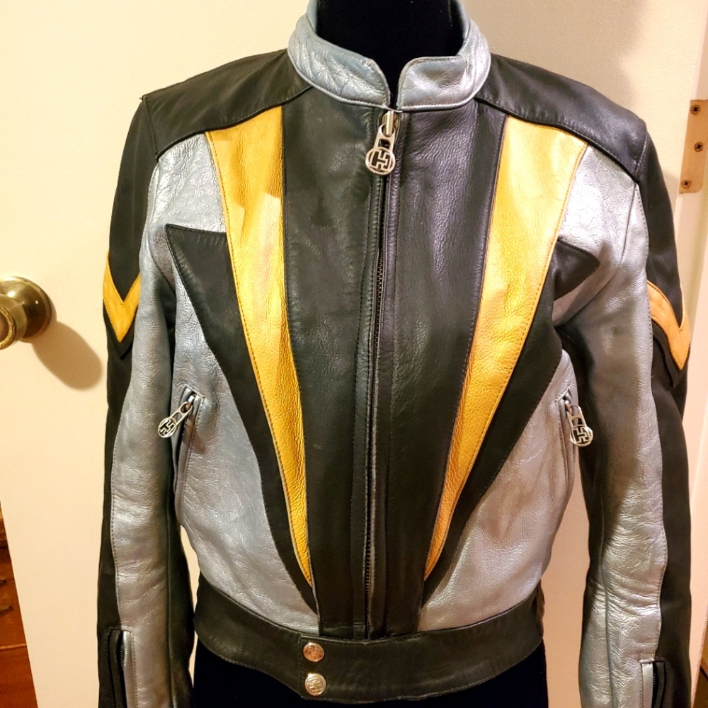 1980s Harro motorcycle leather jacket
